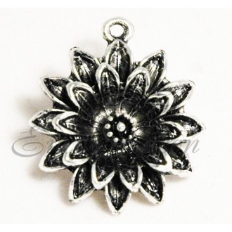 Подвеска мет.№049 25х30мм цв.Silver (цена за 1шт)